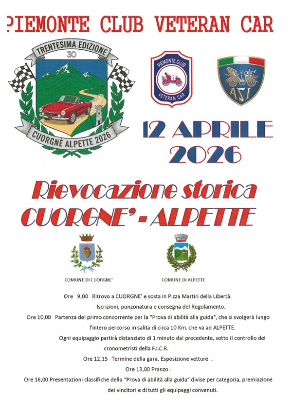 Programma dettagliato della manifestazione